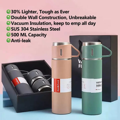 Stainless Steel Vacuum Flask Set