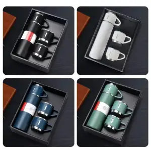 Stainless Steel Vacuum Flask Set