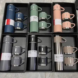 Stainless Steel Vacuum Flask Set